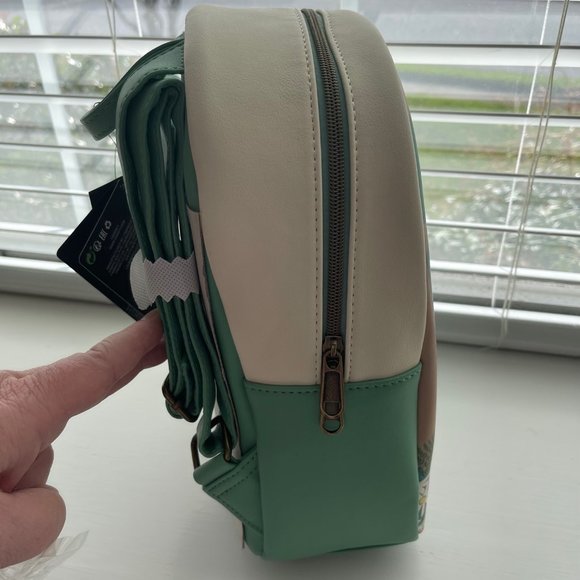 New Disney Loungefly Green and Ivory Thumper Bluebird Butterfly Forest Backpack main image 5